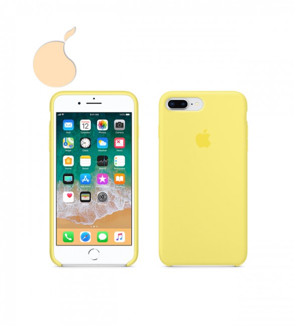 Силиконовый чехол Apple Silicone Case iPhone 8 Plus / 7 Plus - LEMONADE
