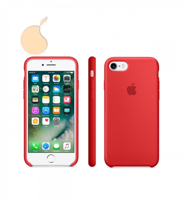 Силиконовый чехол Apple Silicone Case iPhone 7 (PRODUCT) RED