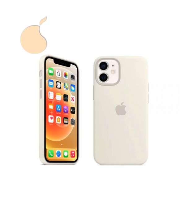 Силиконовый чехол Apple Silicone Case iPhone 12 / 12 Pro (WHITE)